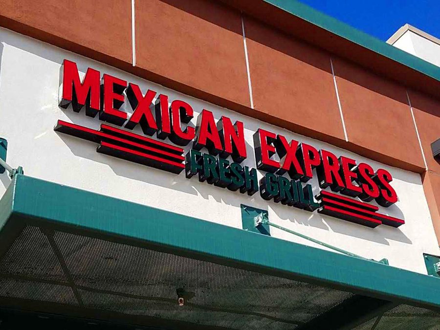Mexican Express has lots of food