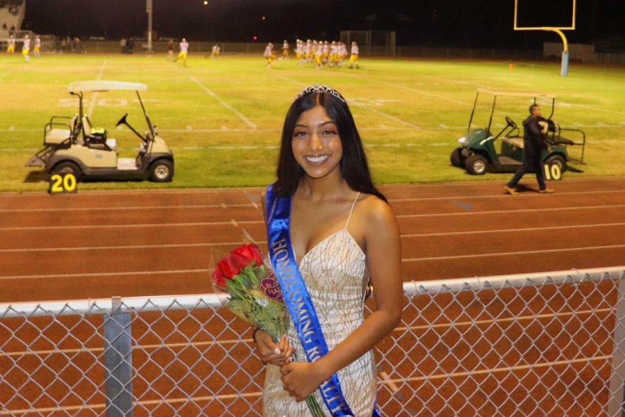 Muriel Anthony on Homecoming night: she is one of CIs valedictorian candidates