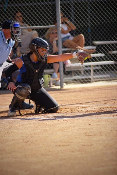 Emma Vasquez, catcher, went 3-3 with a triple and two doubles. She also stole home.